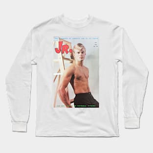 JR. Junior - Vintage Physique Muscle Male Model Magazine Cover Long Sleeve T-Shirt